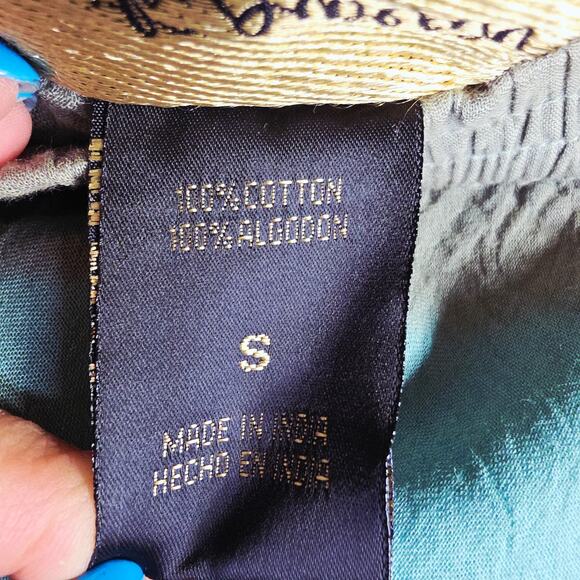 Tiedyed SzSm Tiered Vintage‎ long Skirts. A line. Elastic waist. Boho. Romantic. - Picture 2 of 13